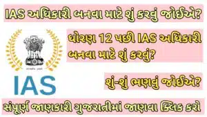 IAS બનવા માટે શું કરવું જોઈએ?