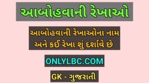 આબોહવાની રેખાઓ