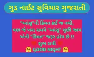 ગુડ નાઈટ સુવિચાર ગુજરાતી