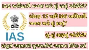 IAS બનવા માટે શું કરવું જોઈએ?