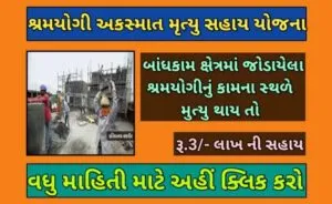 શ્રમયોગી અકસ્માત મૃત્યુ સહાય યોજના